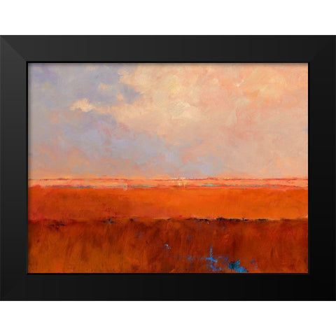 Endless Landscape Black Modern Wood Framed Art Print by Groenhart, Jan