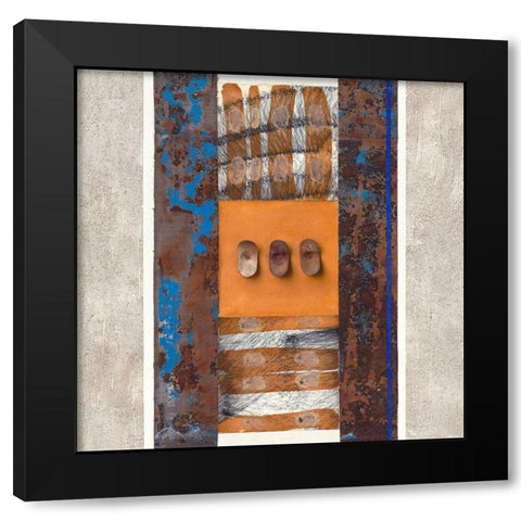 Changes I Black Modern Wood Framed Art Print with Double Matting by Planker, Karin