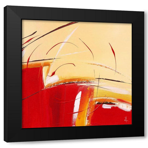 Evanescence III Black Modern Wood Framed Art Print with Double Matting by Ball, Veronique