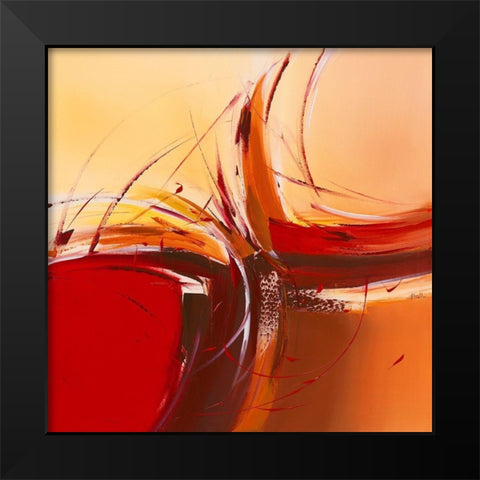 Incandescence Black Modern Wood Framed Art Print by Ball, Veronique