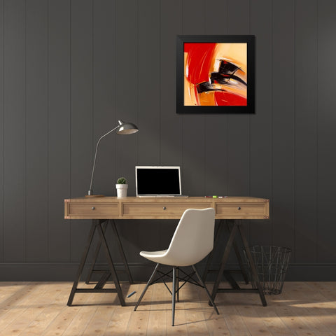 Effusion Black Modern Wood Framed Art Print by Ball, Veronique