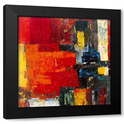 Link - Playing Black Modern Wood Framed Art Print by Vilsboll, Anne