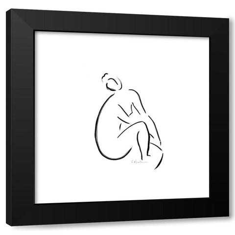 Florence Black Modern Wood Framed Art Print by Marteau, Frederique