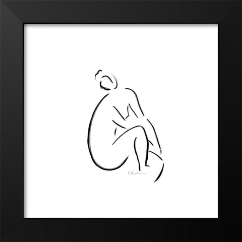 Florence Black Modern Wood Framed Art Print by Marteau, Frederique