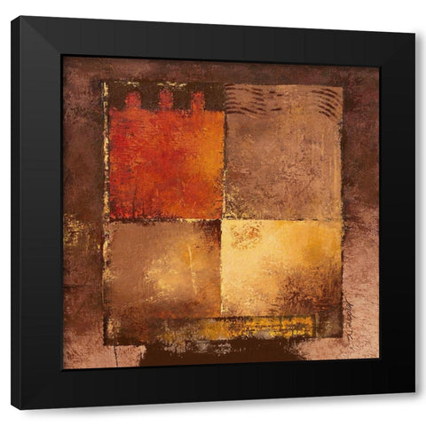 Mali Black Modern Wood Framed Art Print by Grux, Jordane D.