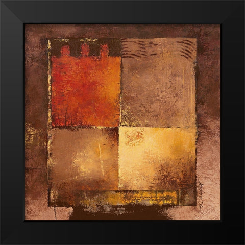 Mali Black Modern Wood Framed Art Print by Grux, Jordane D.