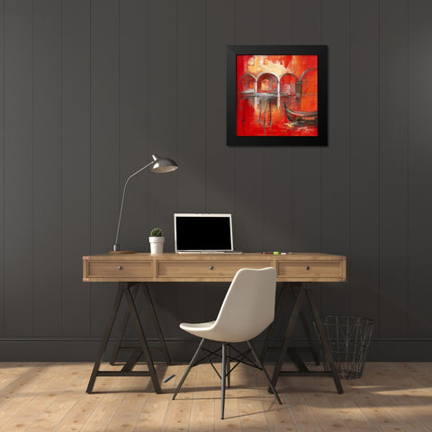 Venise Mysterieuse II Black Modern Wood Framed Art Print by Manero, Annie