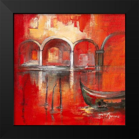 Venise Mysterieuse II Black Modern Wood Framed Art Print by Manero, Annie