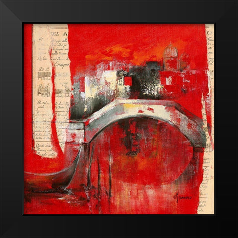Venise Melodie I Black Modern Wood Framed Art Print by Manero, Annie