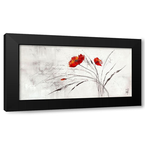 Reve fleurie IV Black Modern Wood Framed Art Print by Zacher-Finet, Isabelle