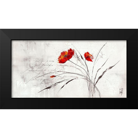 Reve fleurie IV Black Modern Wood Framed Art Print by Zacher-Finet, Isabelle
