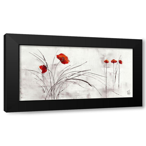 Reve fleurie V Black Modern Wood Framed Art Print by Zacher-Finet, Isabelle