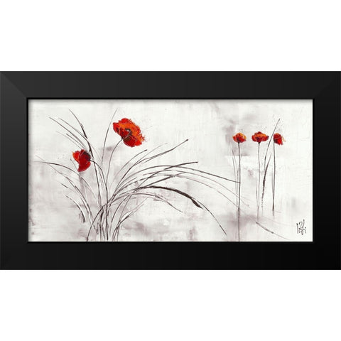 Reve fleurie V Black Modern Wood Framed Art Print by Zacher-Finet, Isabelle