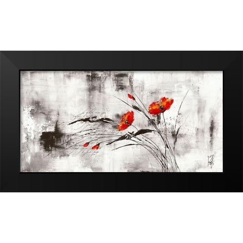 Reve fleurie VI Black Modern Wood Framed Art Print by Zacher-Finet, Isabelle