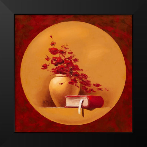 Bouquet de fleurs II Black Modern Wood Framed Art Print by Triki, Bernadette