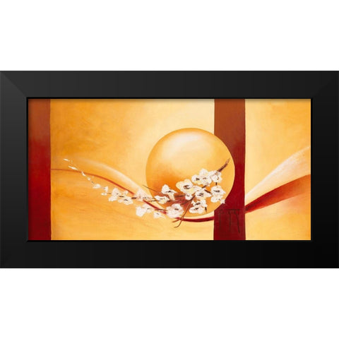 Le temps suspendu Black Modern Wood Framed Art Print by Triki, Bernadette