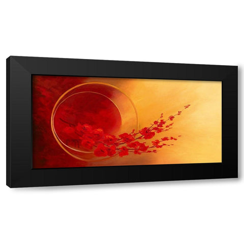 L envol Black Modern Wood Framed Art Print by Triki, Bernadette