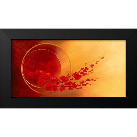 L envol Black Modern Wood Framed Art Print by Triki, Bernadette