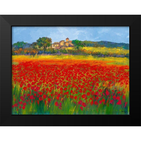 Mallorca en primavera Black Modern Wood Framed Art Print by Camargo, Jesus P.