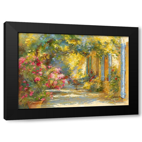 Explosion Black Modern Wood Framed Art Print by Messely, Johan