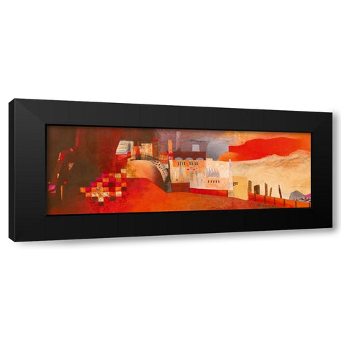 Industrial Landscape 2 Black Modern Wood Framed Art Print with Double Matting by Holtkamp, Margreet