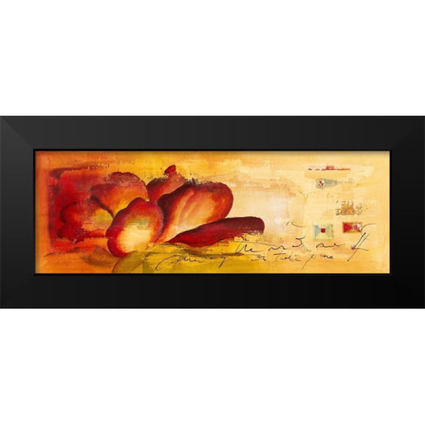 Tu risa I Black Modern Wood Framed Art Print by Leys, Gemma