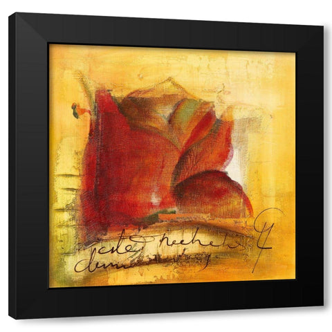 La Noche Black Modern Wood Framed Art Print by Leys, Gemma