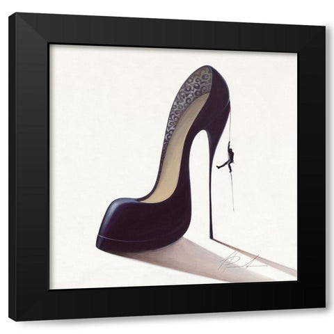 Conquistatore dolce Black Modern Wood Framed Art Print with Double Matting by Panasenko, Inna