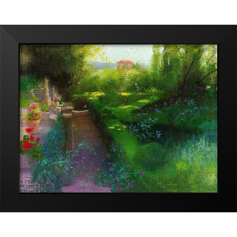 Granada XXV Black Modern Wood Framed Art Print by Cereceda Martinez, Angeles