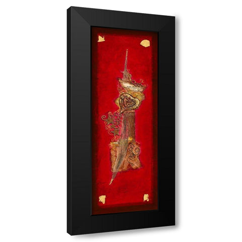 Coeur d Or I Black Modern Wood Framed Art Print by Perinciolo Duluc, Lyne