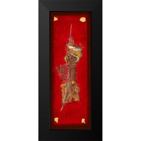 Coeur d Or I Black Modern Wood Framed Art Print by Perinciolo Duluc, Lyne