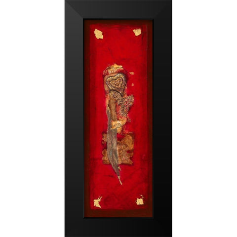 Coeur d Or II Black Modern Wood Framed Art Print by Perinciolo Duluc, Lyne