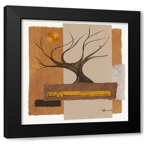 L arbre III Black Modern Wood Framed Art Print by Brand, Valerie