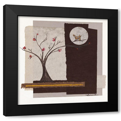L arbre IV Black Modern Wood Framed Art Print by Brand, Valerie