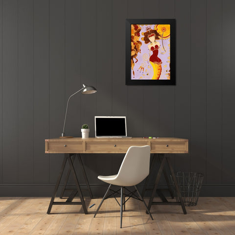 Futilite Black Modern Wood Framed Art Print by Bismuth, Zed