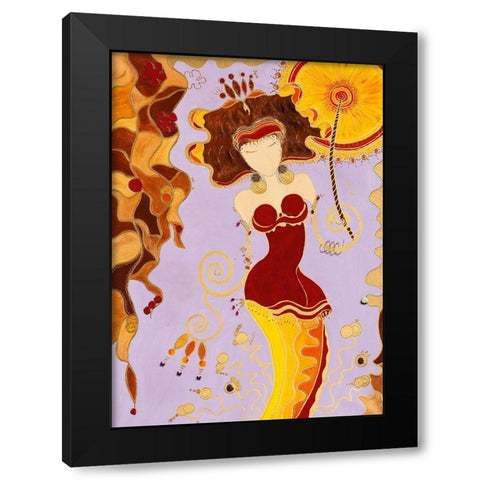 Futilite Black Modern Wood Framed Art Print with Double Matting by Bismuth, Zed