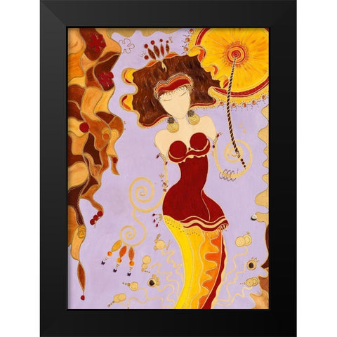 Futilite Black Modern Wood Framed Art Print by Bismuth, Zed