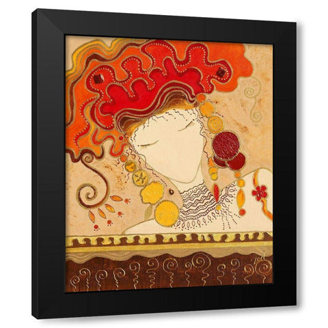 Concentration Black Modern Wood Framed Art Print with Double Matting by Bismuth, Zed