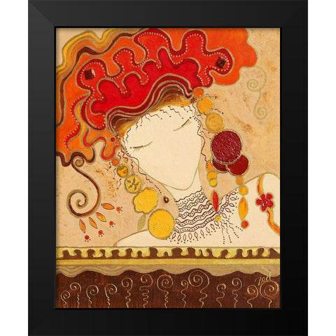 Concentration Black Modern Wood Framed Art Print by Bismuth, Zed