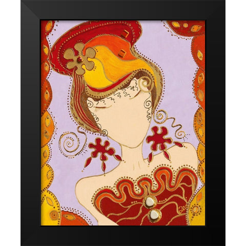 Lolita Black Modern Wood Framed Art Print by Bismuth, Zed