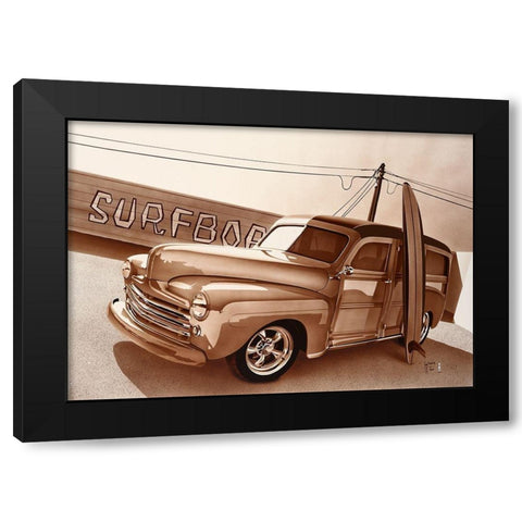 Wood Spirit II Black Modern Wood Framed Art Print with Double Matting by Tempier, Guy