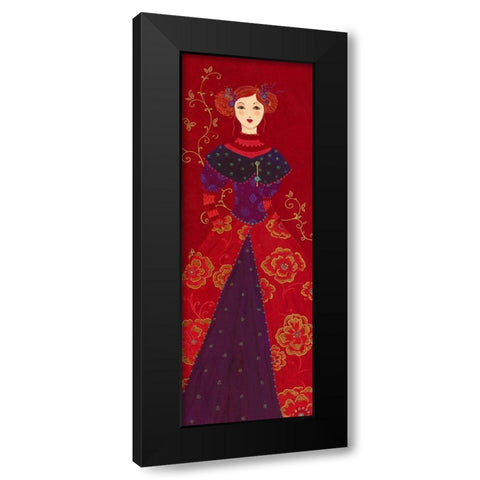 Garance Black Modern Wood Framed Art Print with Double Matting by Pillault, Loetitia