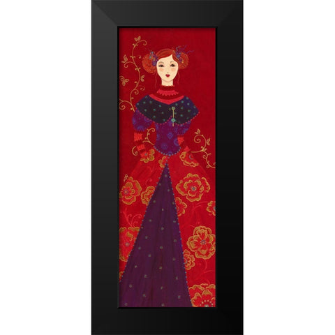 Garance Black Modern Wood Framed Art Print by Pillault, Loetitia