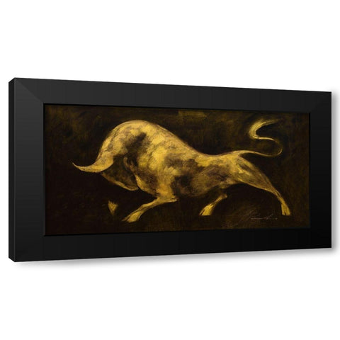 Minotaureus I Black Modern Wood Framed Art Print with Double Matting by Panasenko, Inna