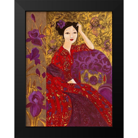 Printemps lointain Black Modern Wood Framed Art Print by Pillault, Loetitia
