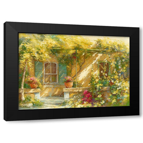 Mas Lou Figoulon Black Modern Wood Framed Art Print with Double Matting by Messely, Johan