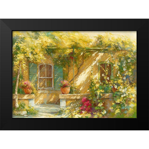 Mas Lou Figoulon Black Modern Wood Framed Art Print by Messely, Johan