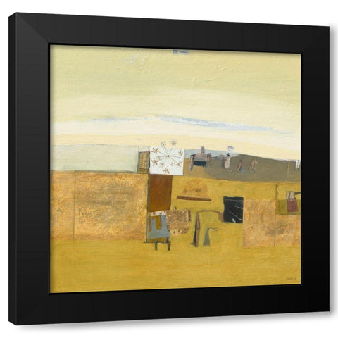 Flower at Treflez Black Modern Wood Framed Art Print with Double Matting by Frampton, Russell