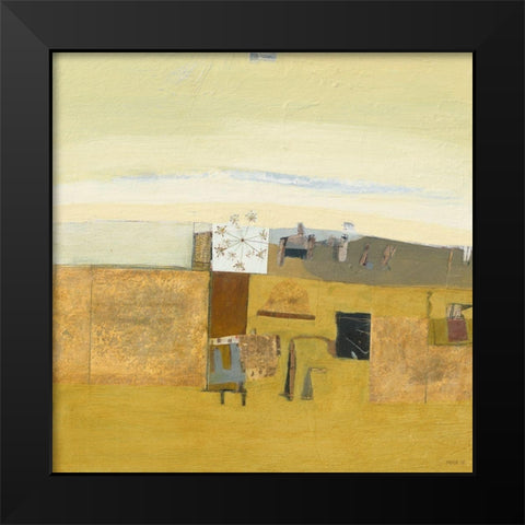 Flower at Treflez Black Modern Wood Framed Art Print by Frampton, Russell