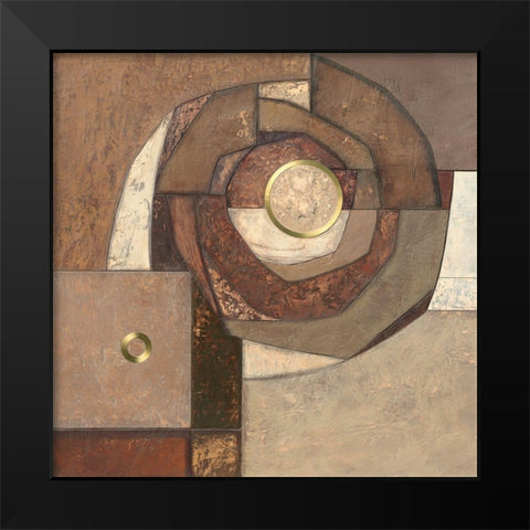 Integral Black Modern Wood Framed Art Print by Jones, Jodi